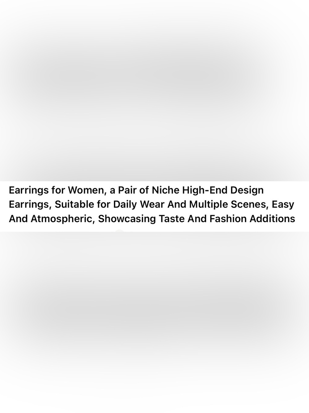 Source Unknown Cream and Gold Floral Stud Earrings - Picture 4 of 4
